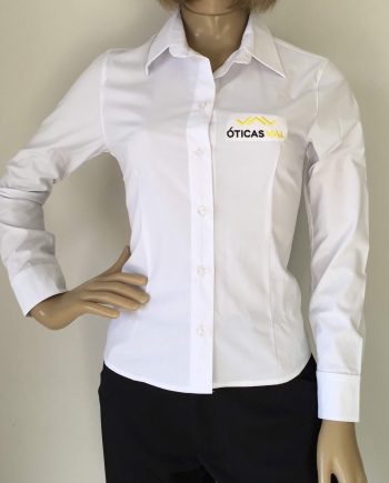 Camisete Social Tricoline Eleza com Manga Longa